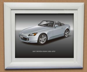 【プレミアム仕様】ホンダ S2000 (AP2-110) 2007MODEL イラスト （ボディカラー全8色）