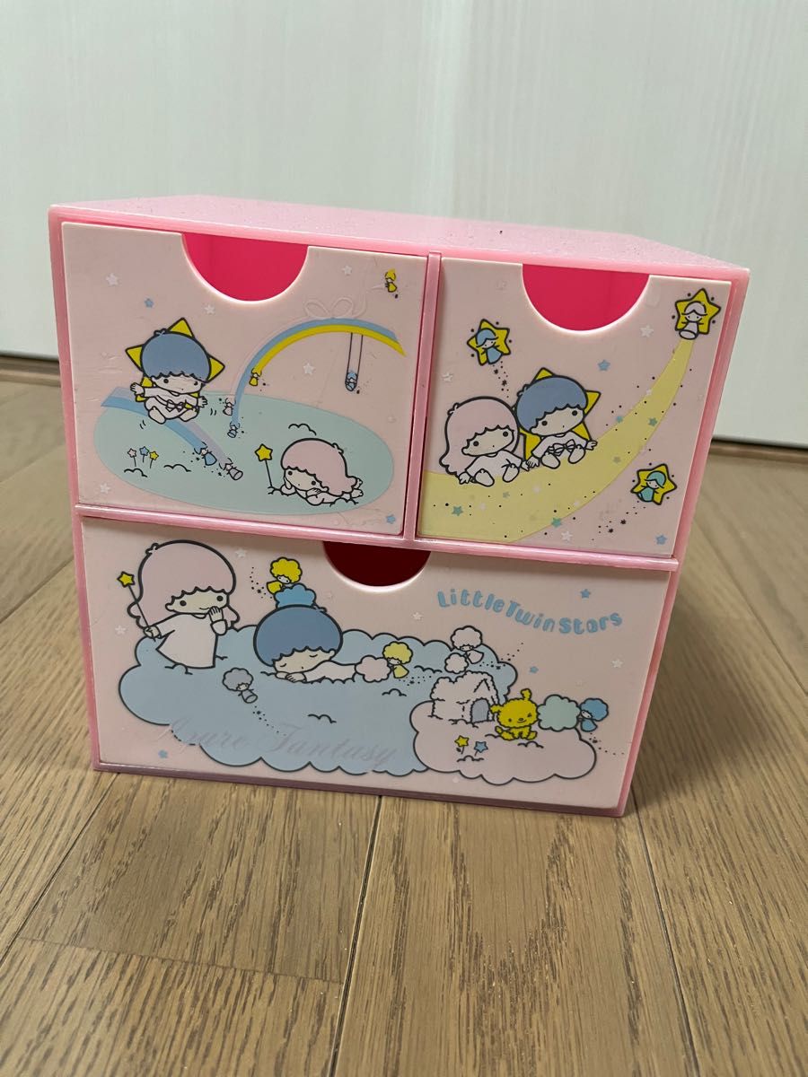 日にち限定 キキララ サンリオ 3段ボックス チェストボックス