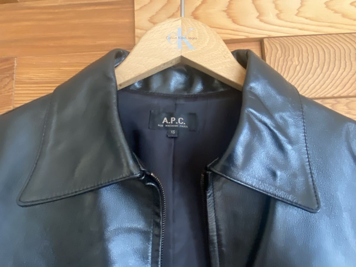 2023年最新】Yahoo!オークション -a.p.c. レザー ジャケットの中古品