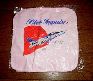 Blue Impulse ブルーインパルス JASDF AEROBATIC TEAM 航空自衛隊 タオルハンカチ H19XW19㎝ PINK 未使用 未開封品