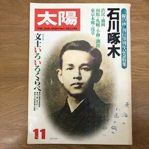 【送料無料】太陽 1980年11月号 no.211 特集 石川啄木 『一握の砂』刊行70周年記念 祐乗坊英昭編 平凡社 / j459