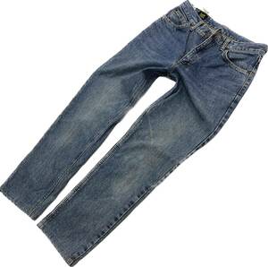 Lee * 0301 красивый Silhouette * Denim брюки голубой джинсы W31 American Casual Street б/у одежда мода Old Lee #Ja6542