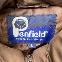 Penfield ☆ シンプル ふかふか◎ ダウンジャケット ブラウン L 秋冬 アウトドア アメカジ スポーツ ストリート ペンフィールド■DA269_画像5