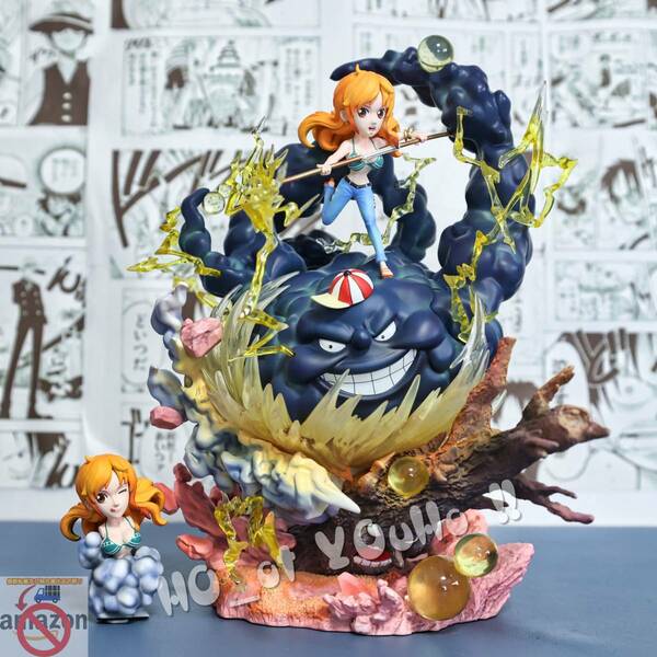 在庫処分 ONEPIECE ワンピース フィギュア ナミ ゼウス G5 スタジオ GK完成品 POP P.O.P