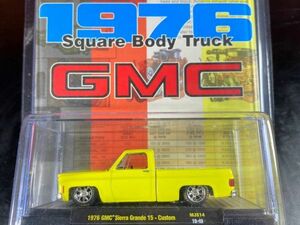 M2 MACHINES 1/64 mijo 1976 Square Body Truck GMC Sierra Grande 15 CUSTOM ブリスター開封済み