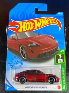 ホットウィール HOTWHEELS PORSCHE TAYCAN TURBO S ポルシェ タイカン 赤