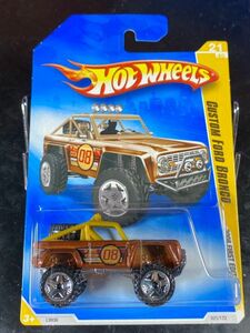 ホットウィール HOTWHEELS CUSTOM FORD BRONCO フォード ブロンコ 2008 FIRST EDITIONS 08 ブラウン