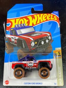 ホットウィール HOTWHEELS CUSTOM FORD BRONCO フォード ブロンコ 068 赤