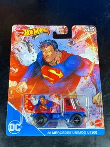 ホットウィール HOTWHEELS 88 MERCEDES UNIMOG U1300 メルセデス ウニモグ メルセデス ウニモグ DC SUPERMAN スーパーマン Real Riders