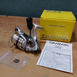 DAIWA CREST1500 ダイワ クレスト1500 スピニングリール リール フィッシング 釣具 釣り具 中古 長期保管