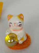 猫 貯金箱 陶器 ビー玉 置物 2個セット ネコ レトロ インテリア 中古 長期保管_画像8