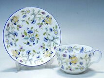 K10171【MINTON ミントン】HADDON HALL ハドンホール / HADDON HALL BLUE ハドンホール ブルー カップ＆ソーサー 各1客 計2客 碗皿_画像2