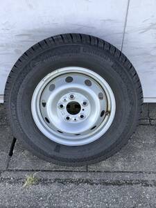 キャンピングカー　１６インチ　鉄ホイール・タイヤ　１本のみ　コンチネンタル　225/75R16CP ２１年製　美品　１本のみ