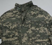 MJ59米軍実物ARMYアメリカ古着フィールドジャケットM-65デジカモ迷彩ACUミリタリージャケットS-XSマジックテープ付きコンバットジャケット_画像1