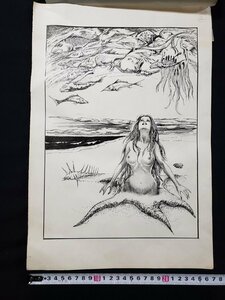 Art hand Auction h◇8 Akihiro Yamada Sex Mysterious Fantasy Story Couverture Original Art Manuscrit Stylo Dessin /n01-5, ouvrages d'art, peinture, autres