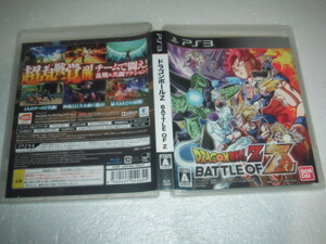 中古 PS3 ドラゴンボールZ BATTLE OF Z 動作保証 同梱可 