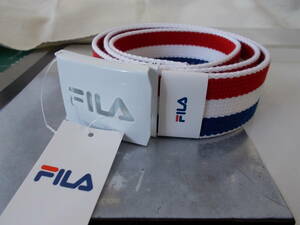 フィラ FILA お洒落な トリコロールカラー ベルト　FL1901-48 日本製