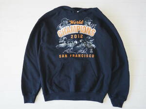 ☆送料無料☆ GILDAN USA直輸入 古着 MLB メジャーリーグ SAN FRANCISCO GIANTS サンフランシスコ・ジャイアンツ パーカー メンズ M 中古