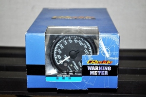 【未使用】TRUST Greddy WARNING METER 60パイ 追加メーター 温度計 電子式 水温 油温 黒 BLACK リンクメーター ワーニングメーター