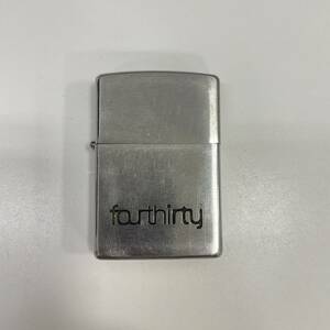 #9688 zippoライター forthirty シルバー 銀色 ジッポ ジッポー 喫煙具 ライター コレクター品 made in USA 火花確認済み D 16 喫煙グッズ