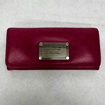 B607-C1-704 ◎ MARC BY MARC JACOBS マークバイマークジェイコブス 二つ折り 長財布 ウォレット 札入れ 小銭入れ 約10×18.5×2cm ④_画像1