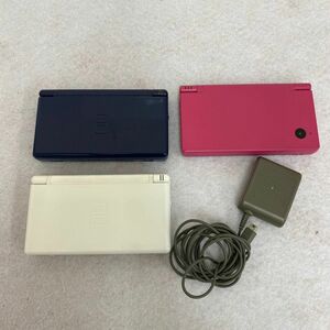 D448-C3-680 ゲーム機 本体 3点セット NINTENDO ニンテンドー DS Lite USG-001 ホワイト ブラック/DSi TWL-001 ピンク まとめ 通電OK ②