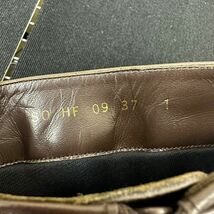 F613-K48-389 Yves Saint Laurent イヴサンローラン ショートブーツ ブラウン系 レザー レディース 靴 SO HF 09 37 ヒール 約5cm ④_画像9