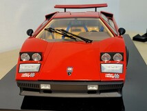 完成品 ディアゴスティーニ１/８ ランボルギーニ カウンタックLP500S+アクリルケース付 DeAGOSTINI LAMBORGHINI 現状品_画像1