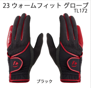  new goods # free shipping #2023.10# winter both hand glove # TaylorMade # warm Fit #TL172# black #L:25CM~26CM# heat insulation * stretch &. manner 