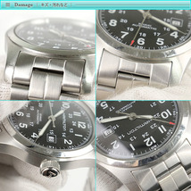 Hamilton ハミルトン カーキ フィールド メンズ腕時計 オートマチック H706050 ブラック×シルバー 男性 デイリー 通勤通学 シンプル_画像4