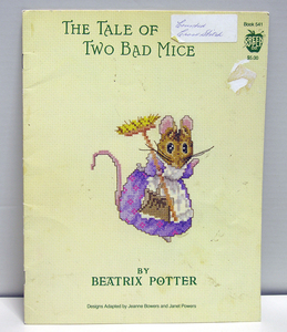 即決☆クロスステッチ図案「The Tale of Two Bad Mice」☆Beatrix Potter☆わるねずふたりぐみのはなし☆ビアトリクス・ポター