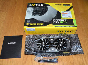 ZOTAC GeForce GTX 1070 AMP Edition 中古　NVIDIA グラフィックボード