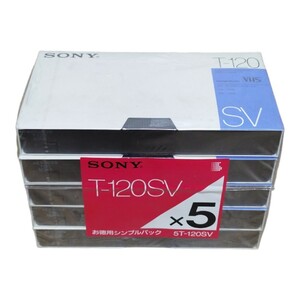 Sony Made in Japan Video Tape T-120SV 5 Pack