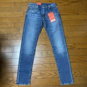 ①新品W28リーバイスレッド512★LevisREDインディゴデニムパンツSLIM TAPER★ジーンズスリムデニムビンテージ加工60650501levisbige2023SEP