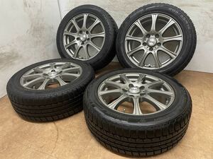 送料無料！美品！バリ溝！Weds DOS modica 16インチ 6.5J +47 PCD114.3 momo 205/55R16 ノア ヴォクシー シルビア ステップワゴン アテンザ