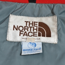 ●484027 THE NORTH FACE ノースフェイス ●マウンテンパーカー 80s 茶タグ ヴィンテージ サイズM GORE-TEX メンズ USA製 レッド_画像8