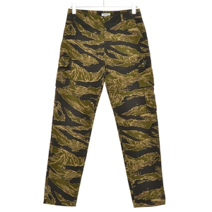 ●486095 THE REAL McCOY'S カーゴパンツ ●TIGER CAMOUFLAGE TROUSERS LATE WAR タイガーカモ ミリタリー 迷彩 S-REG 日本製 カーキ
