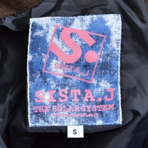 □482325 SISTA.J ○スノーボード ウェア スキーウェア ペイントデニムプリントジャケット サイズS レディース ブルー オレンジ_画像5