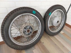 郵政カブ　MD50 　タイヤホイール　前後セット　スパイクタイヤ　MAXXIS 2.75-14　41P 2021年製