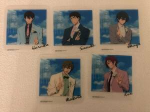 レア―品です。 限定 Free! FS ヒルトンドリンク特典前半 コースター七瀬遙.橘真琴. 松岡凛.桐嶋郁弥.山崎宗介 5点セット