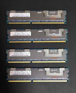 【ジャンク品】hynix DDR3( PC3 ) サーバー用メモリ( DIMM ) 4GB 10600R 4枚セット( 計16GB )