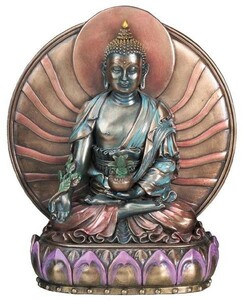 薬師如来 仏像 彫刻 彫像/ 大乗仏教 薬師瑠璃光如来 大医王 疾病治癒 神秘の治癒力（輸入品）