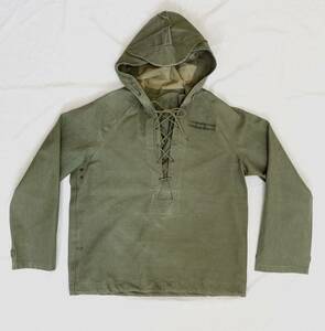 ★美品 40s U.S.NAVY レインパーカー 希少SizeS 米軍実物 ビンテージ★