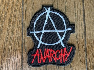 ANARCHY(アナーキー)　無政府主義　ワッペン　エンブレム　patch　Wappen　イギリス、英国、イングランド　ロンドン　パンク　未使用