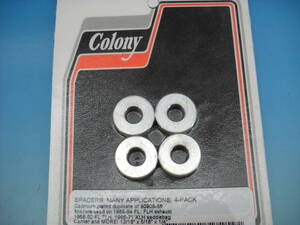 Colony　スペーサー　OEM 90908-58　1969-84 FL FLH　エキゾースト　1958-60 FL 1966-71 XLH　サドルバッグキャリア　13/16”ｘ5/16”ｘ1/4