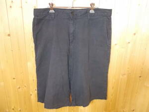 e10◆Dickies ハーフパンツ◆w34 黒色 GR618RBK リップストップ地 ディッキーズ 半ズボン ショートパンツ アメリカ古着 5J