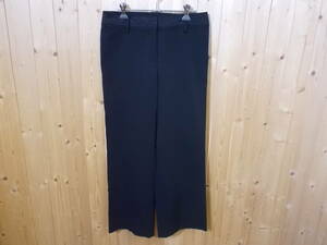 e416*Leilian slacks pants * size 9 made in Japan black color Leilian stretch slacks pants rayon nylon urethane ..5J