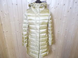 e799*REGENCE light down coat * size 38reji.ns down coat 15794036 down 90% feather 10% Gold color series 