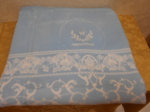 70 WEDGWOOD west river industry Wedgwood 200×140cm! cotton blanket unused 