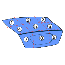 【KBT】クラウン DBA-GRS202 トランクリッド 062 64401-30C40　 J_画像10